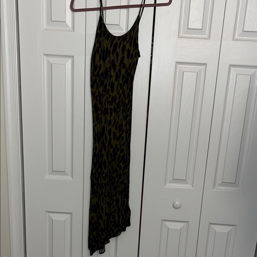 Silence + Noise Animal Print Maxi Dress
